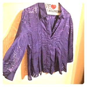 NWT Coldwater Creek Burnout Top PXL (18S) Plus